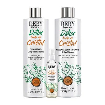 Deby Hair Kit Detox Banho de Cristal 1 Liter
